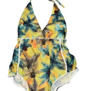 Tropical Halter Romper